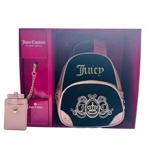 Juicy Couture Lovers Club Rare Backpack with Card Case 2‎ Set Box NEW